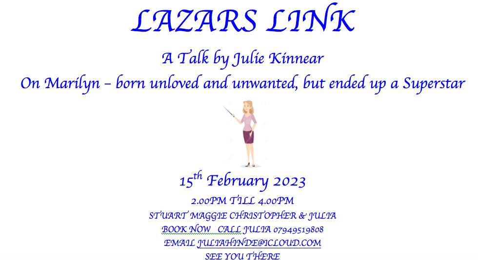 Lazars Link Talk – Julie Kinnear