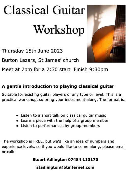 Classical Guitar Workshop