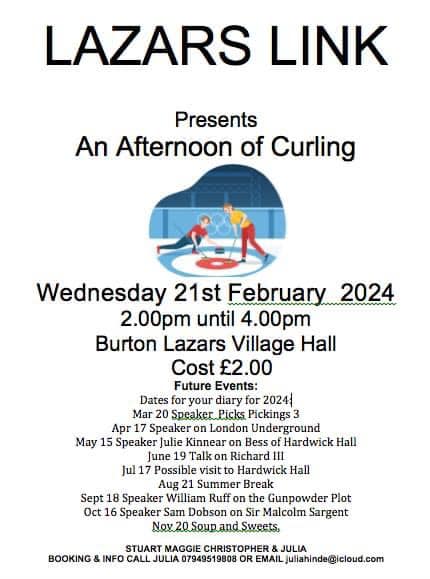 LAZARS LINK –  Curling Afternoon