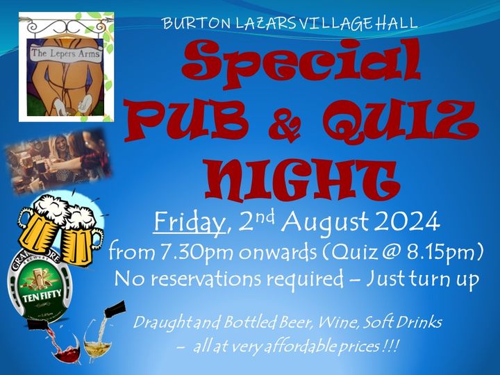 Special Pub and Quiz Night