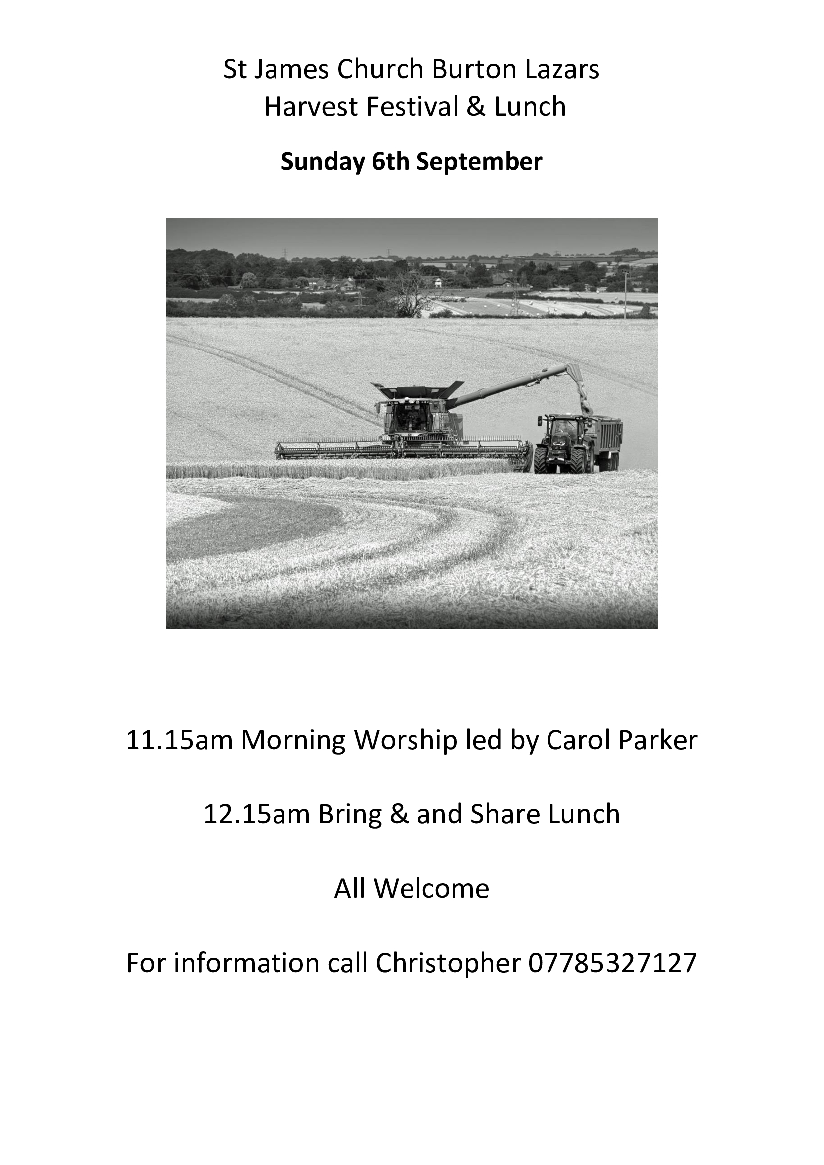 St James Harvest Festival Service